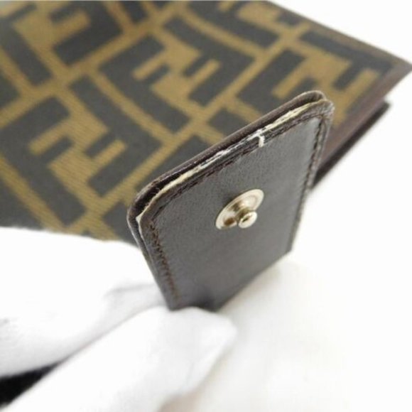 FENDI Two-folded wallet Zucca ?~ Authentic USED T16203 - Picture 7 of 8